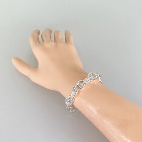 HERMES Chaine d'Ancre MM Silver Bracelet - Picture 5 of 15